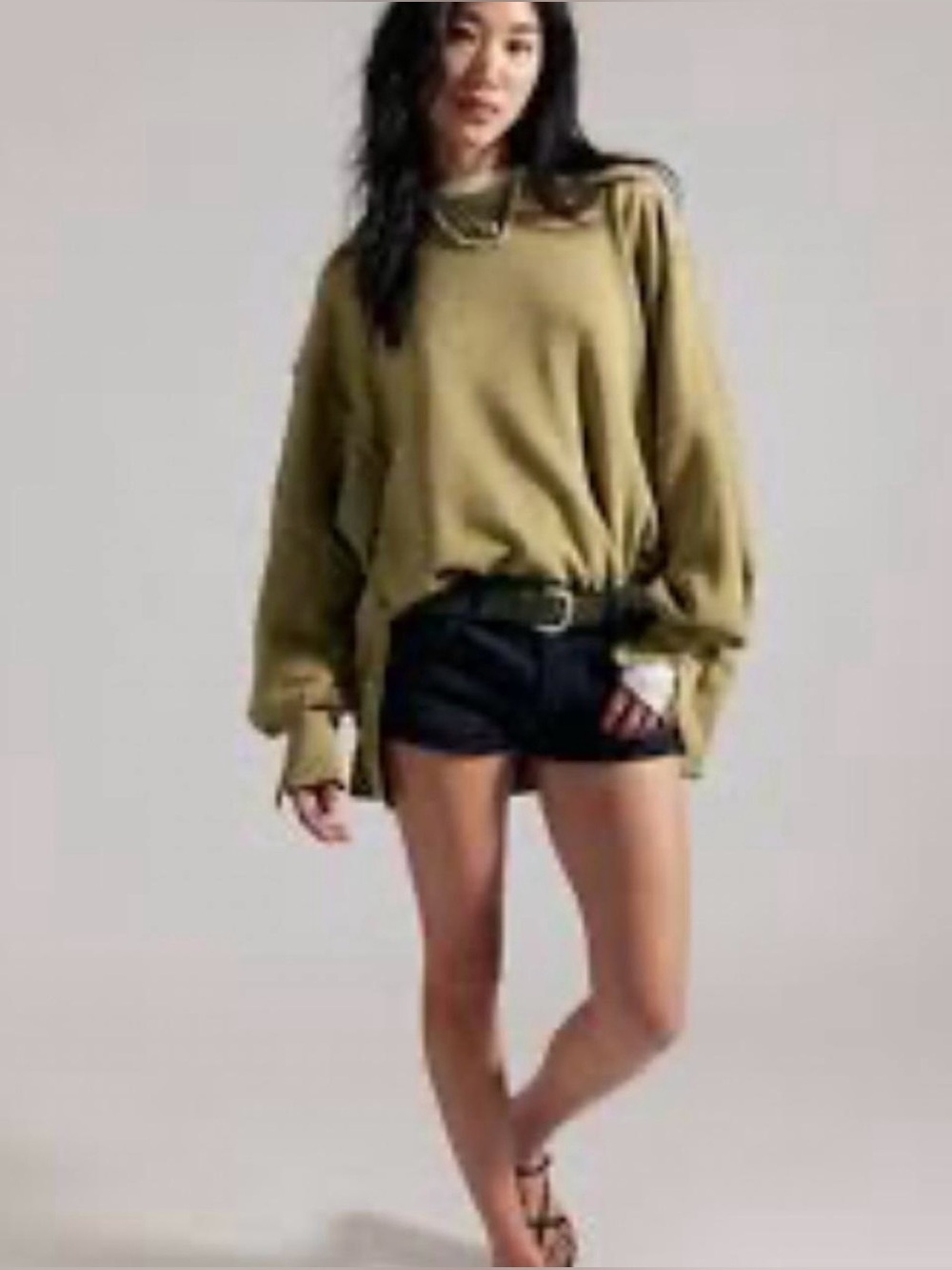 ▪️NWT Free People Camden Sweatshirt in Guacamole